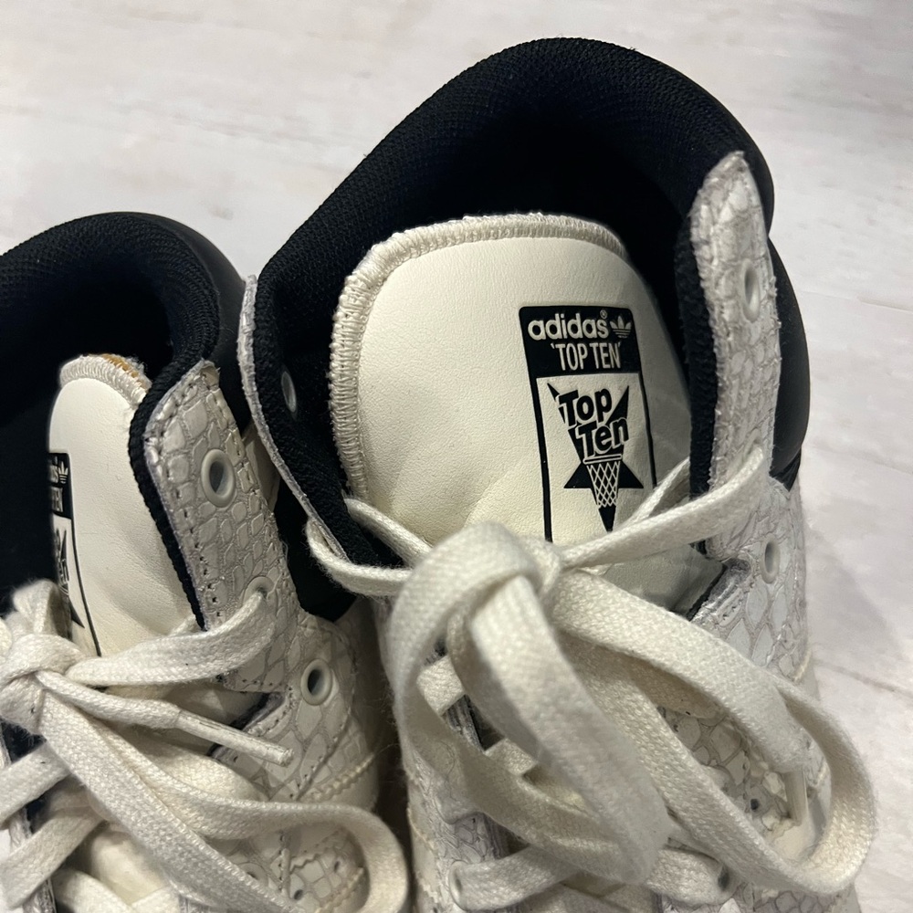 Adidas Top Ten Hi Python Snake Print Sneakers – White/Black - Picture 5 of 7